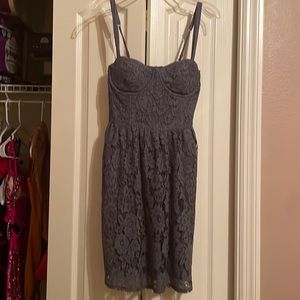 Abercrombie & Fitch blue lace dress new with tags